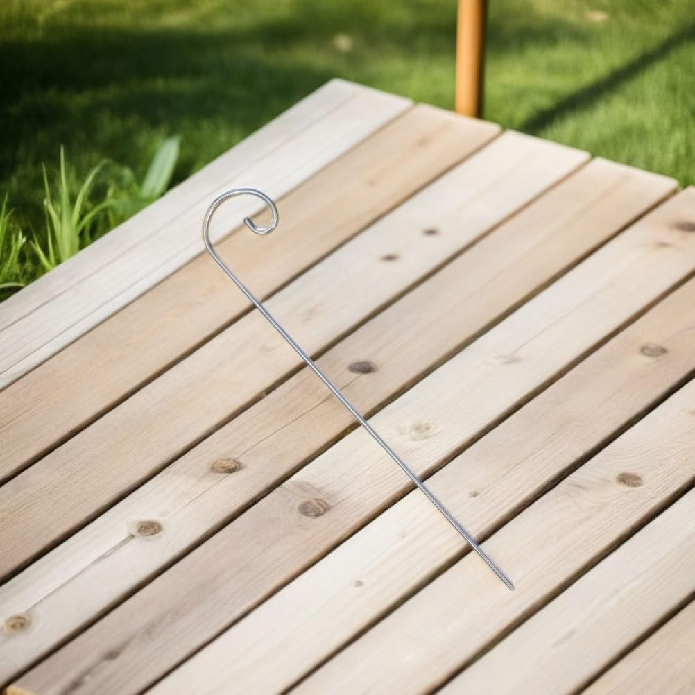 VICASKY 10PCS 30cm+10PCS 40cm Silberne Haken Für Pflanzenetiketten: Markierung Für Gemüsegarten Meta
