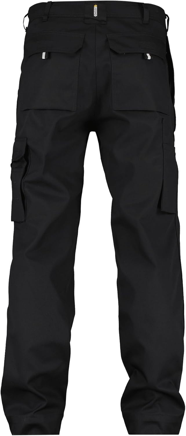 Dassy Unisex Pantaloni Hose W28 / L33 Schwarz, W28 / L33 Schwarz