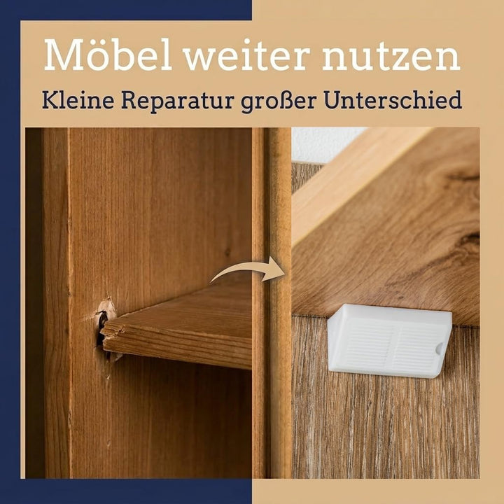 Winkelverbinder Doppelter Set 20/40 x - Möbelverbinder - Schrankverbinder - Bauwinkel - Korpusverbin