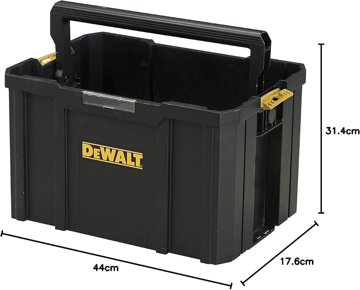 Dewalt TSTAK-Werkzeugtrage (belastbar bis 20 kg, Abmessungen 440 x 314 x 176 mm, klappbarer Handgrif