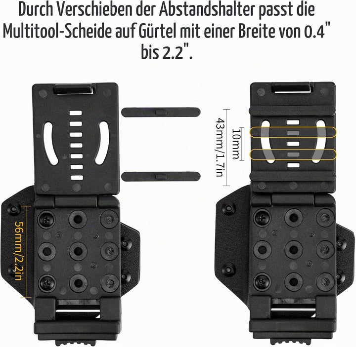 TACTICAL GEEK TGCode G4 Kydex Holster für LEATHERMAN Multitool, mit Einstellbare Spannung, Passend f