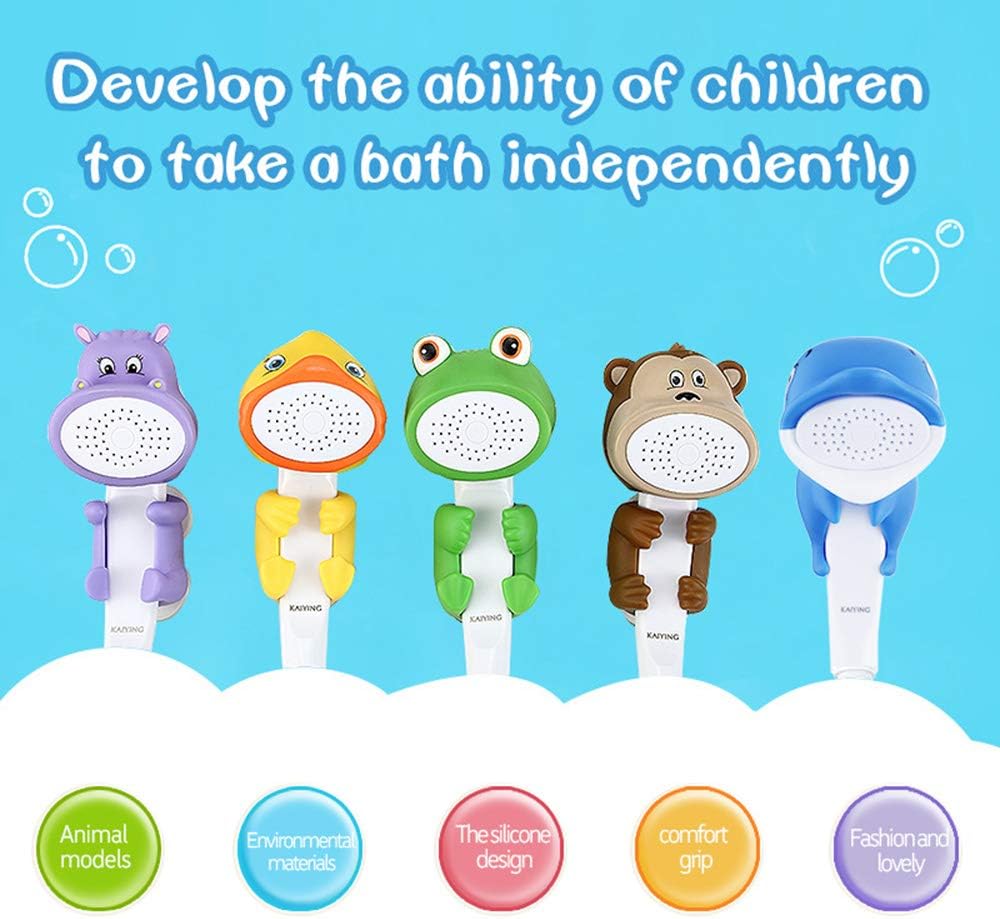 KAIYING Delphin Kinderdusche, Handduschkopf für Kleinkinder, Baby Duschaufsatz, Duschköpfe Badezubeh