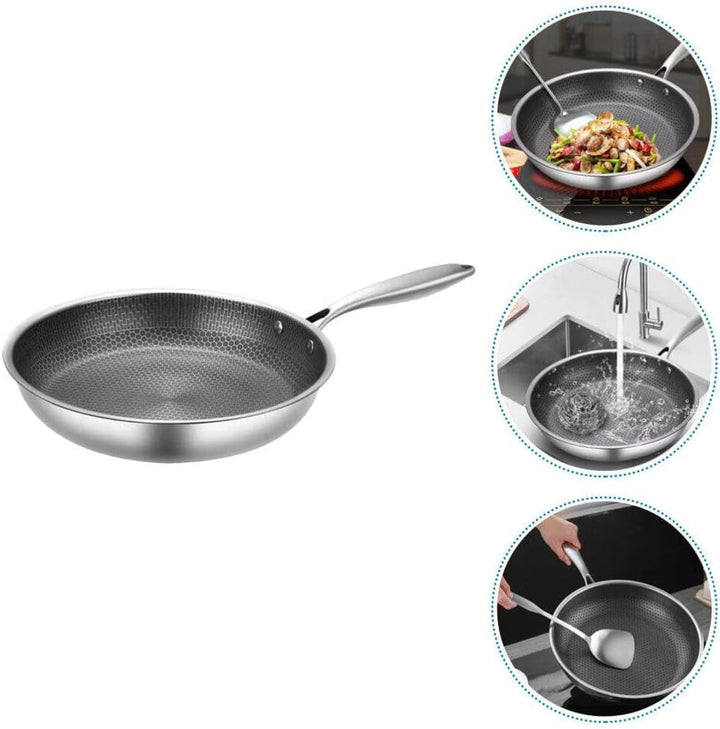 BESTonZON Pfanne Für Kinder Antihaftbeschichtete Bratpfanne Antihaftbeschichtete Granit-Bratpfanne E