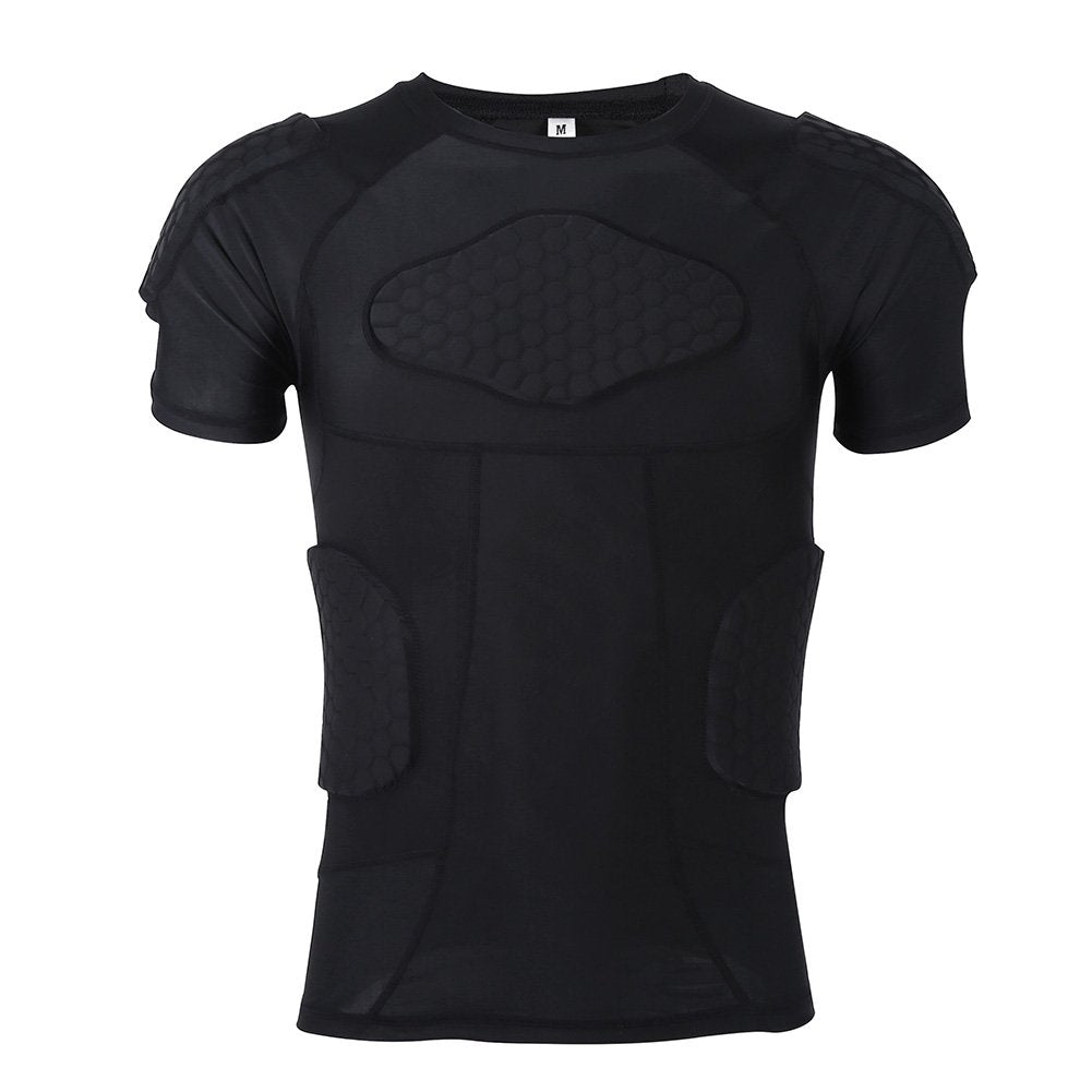 VGEBY1 Herren T-Shirt, gepolstert, Silikon, stossfest, Sportzubehör T-shirts, T-shirts