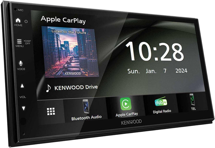 Kenwood DMX6523DABS - 17,3 cm WSVGA Moniceiver mit DAB+/FM, Wireless CarPlay & Android Auto, Apple &
