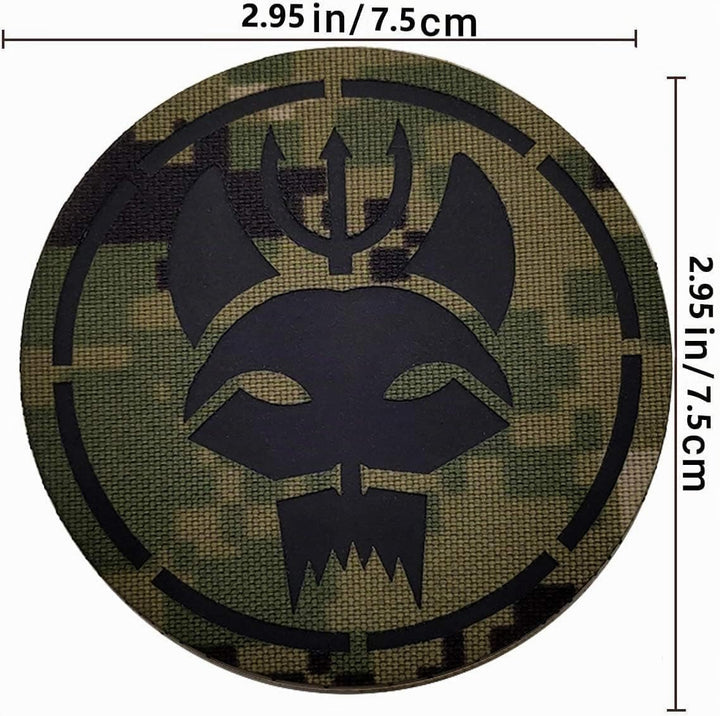 Siegel Team DEVGRU Dreizack Katzenkopf IR Infrarot reflektierende Patch, anpassbare personalisierte