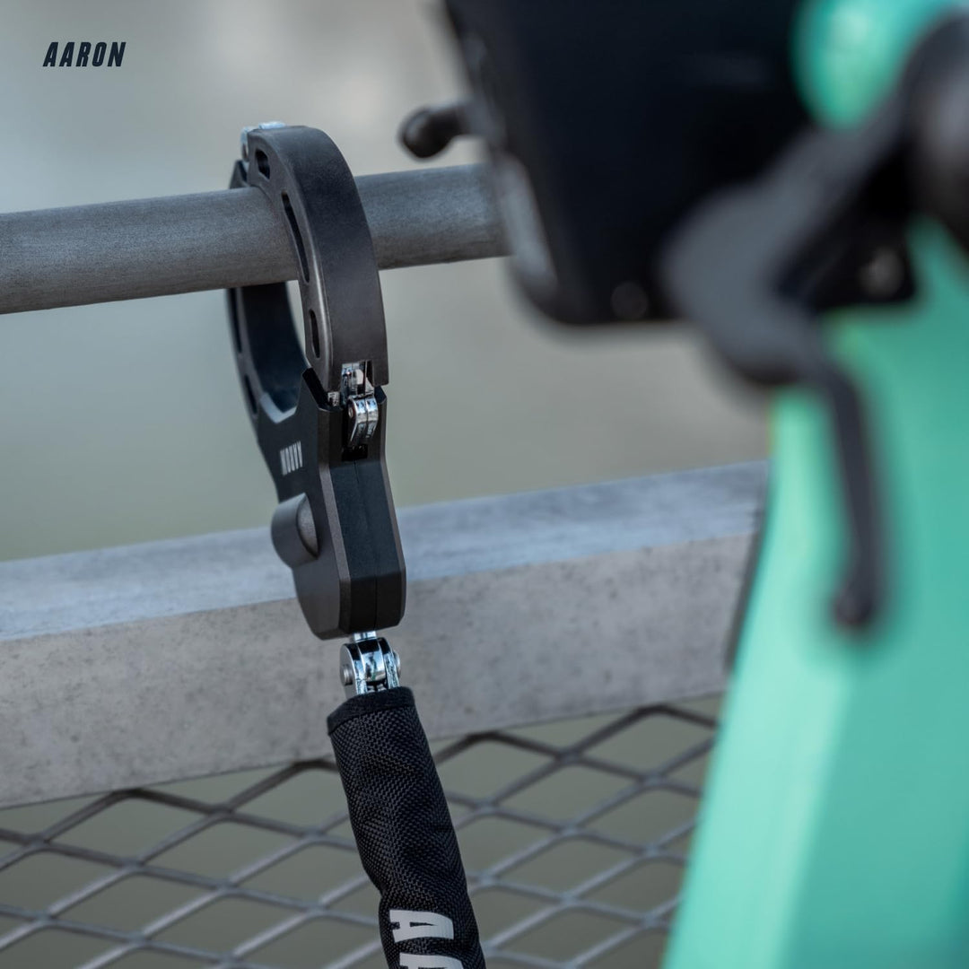 AARON E-Scooter Schloss - Handschellenschloss - Hochsicherheits-Design - Flexibles Fahrradschloss mi