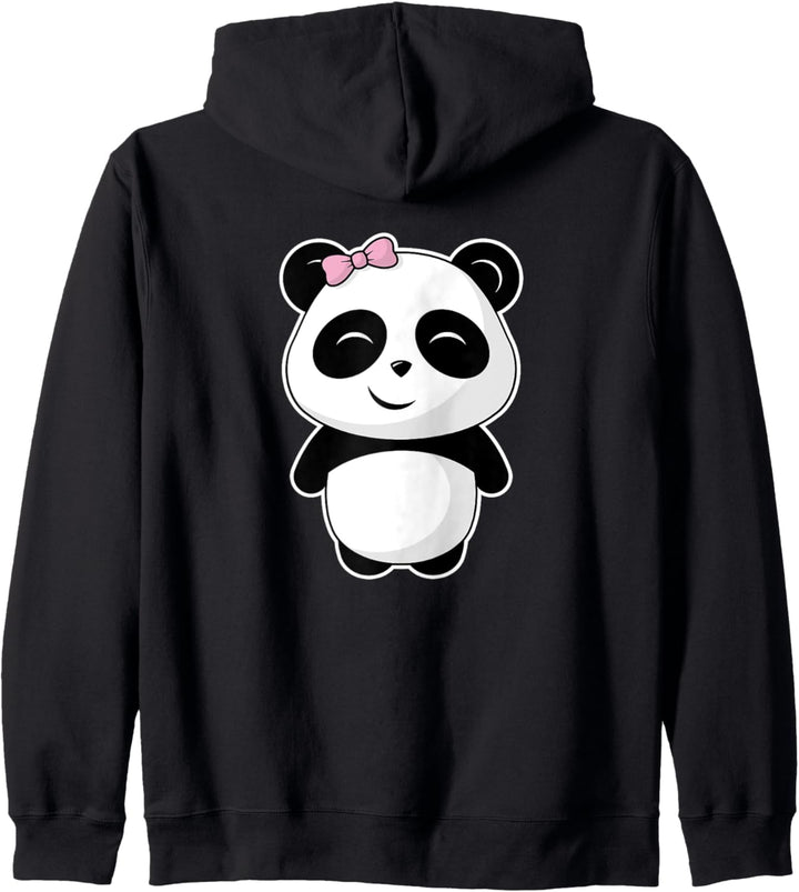 Kleine Panda Dame - Kawaii Pandas Niedlich Japan Geschenk Kapuzenjacke