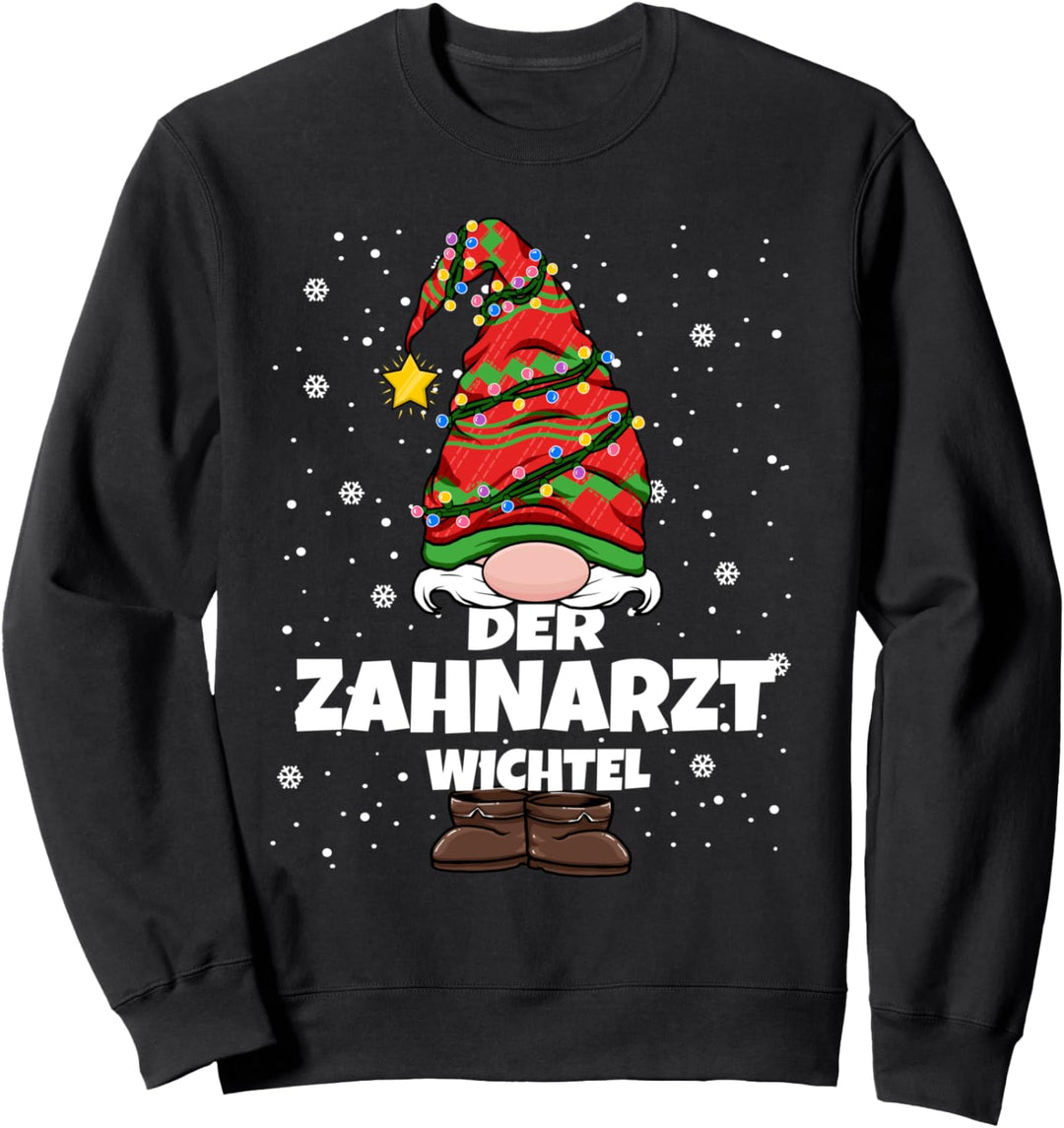 Zahnarzt Wichtel Weihnachten Wichtel Zahnarzt Herren Sweatshirt