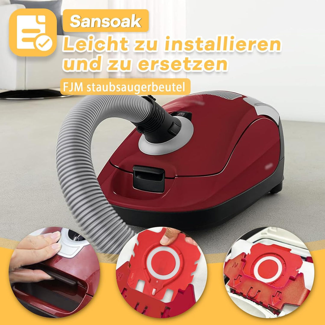 8 Stück Staubsaugerbeutel für Miele Hyclean Pure FJM Staubsauger Complete C1 Compact C1 C2 S24 S256i