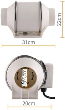 Rohrventilator Vents Gebläse Rohrlüfter Ventilator Kanallüfter Lüfter Motor Abluftventilator für Gro