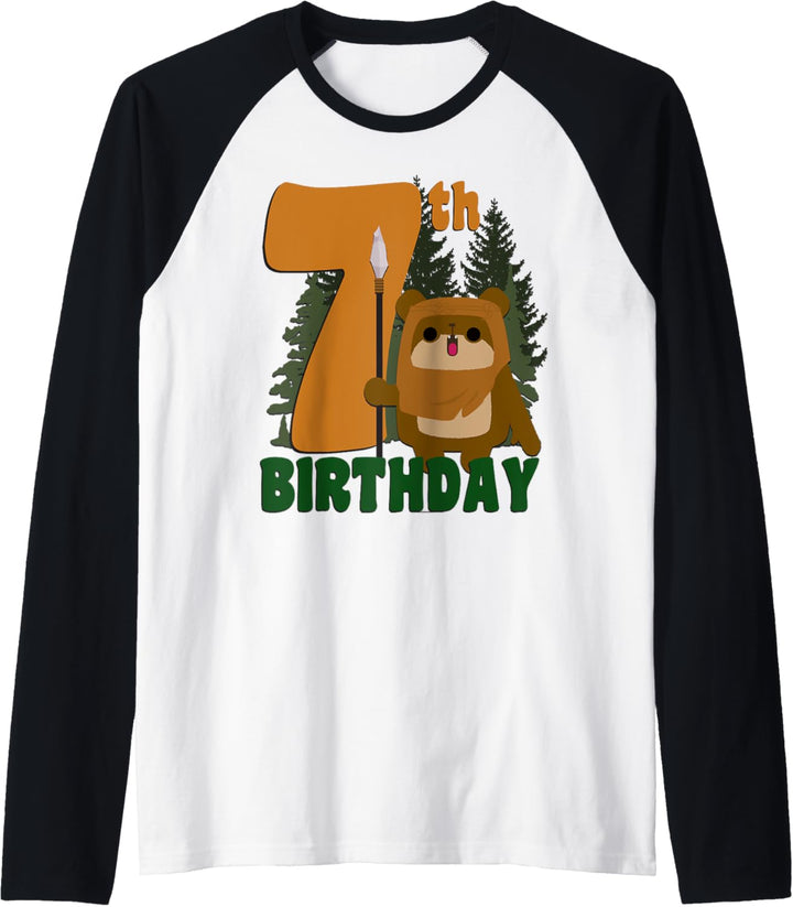 Star Wars Ewok On Endor 7th Birthday Raglan