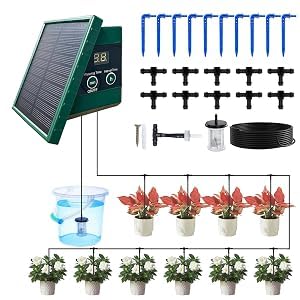 Solar Bewässerungssystem Balkon Garten Gewächshaus, Automatische Bewässerung Für Aussen Garten, Zeit