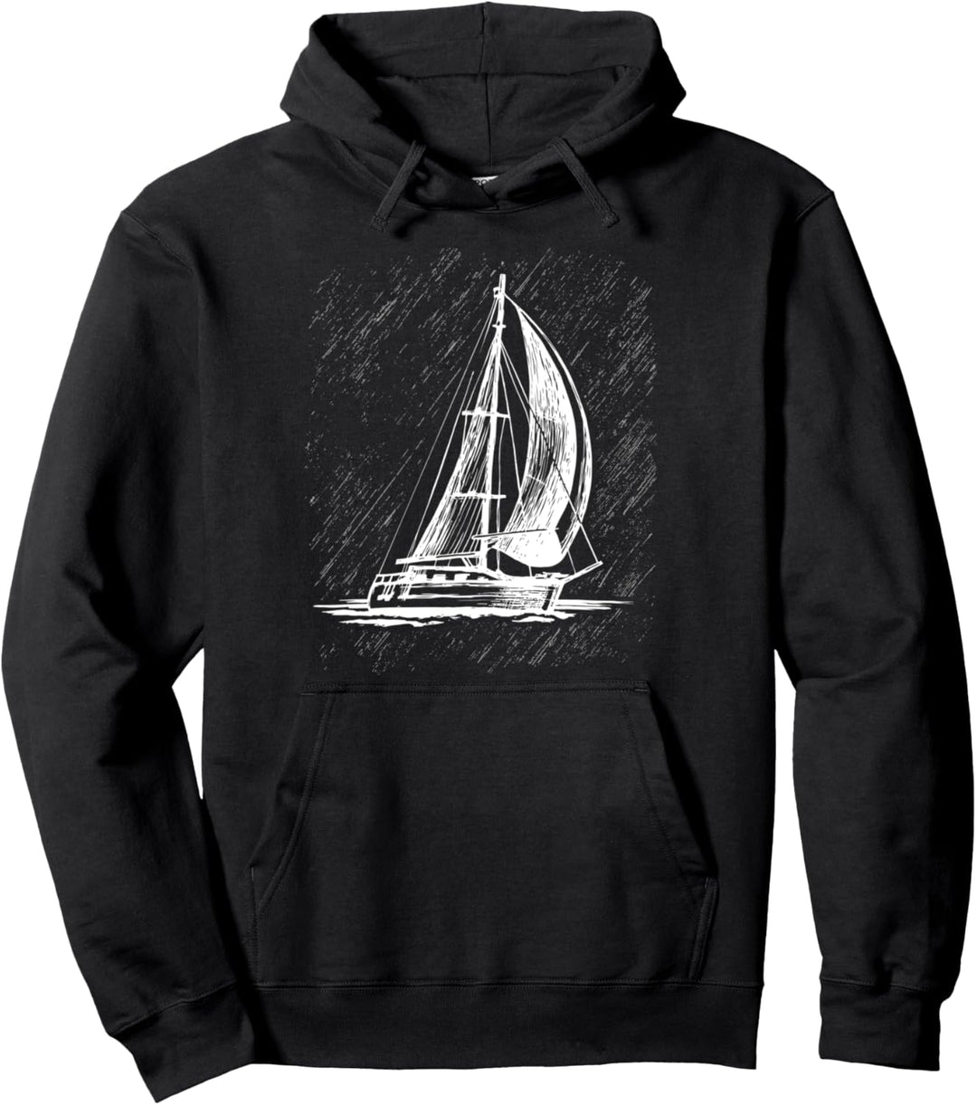 Retro Vintage Segel Segelboot Segelschiff Segler Geschenke Pullover Hoodie