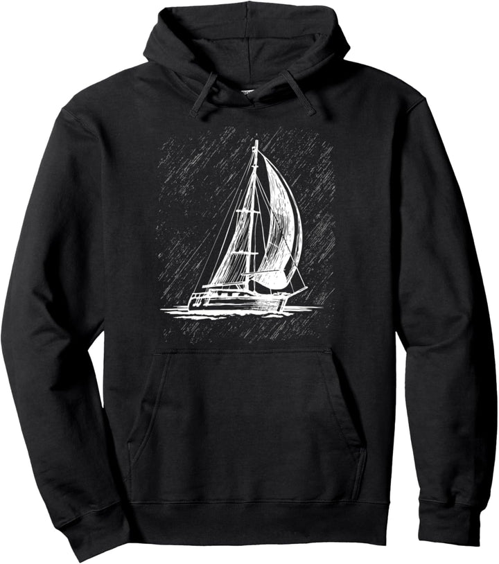 Retro Vintage Segel Segelboot Segelschiff Segler Geschenke Pullover Hoodie