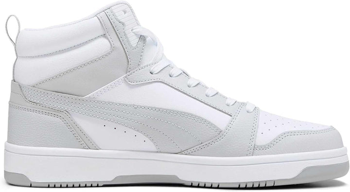 PUMA Unisex Rebound V6 Sneaker 36 EU Puma White Ash Gray, 36 EU Puma White Ash Gray