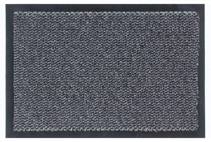 Carpido Fussmatte 60 x 90cm Grau meliert für den Innenbereich - Klassischer Türvorleger schnelltrock