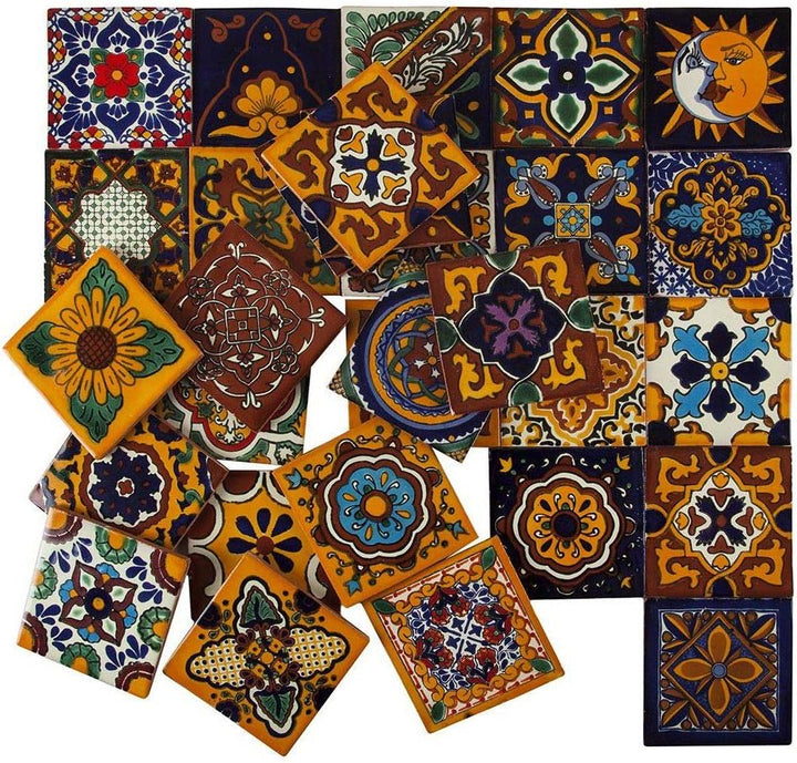 Cerames Mexikanische Keramische Fliesen Girasol - 30 dekorative mexikanische mosaik fliesen für Bade