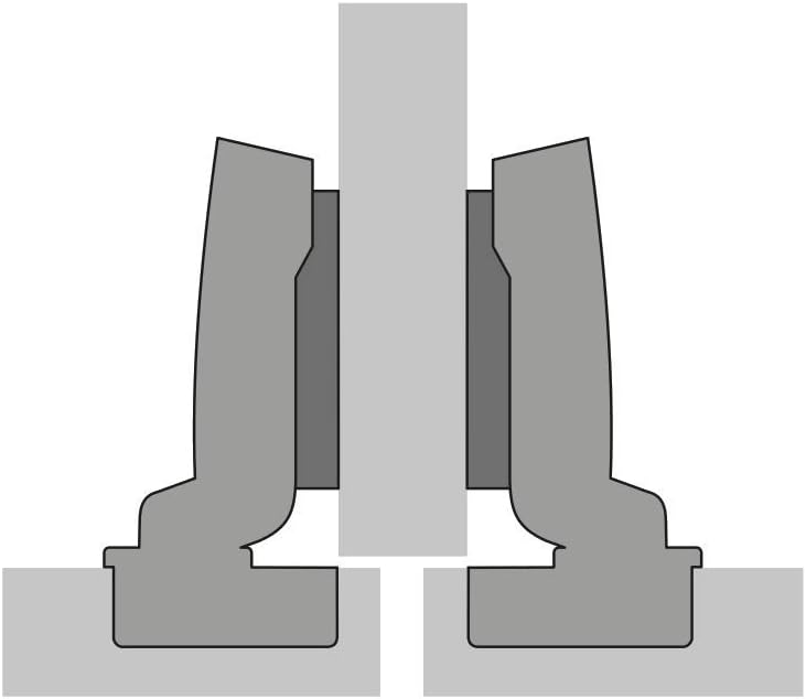 HETTICH 10 Stück Topfband SENSYS 8645i T52 Mittelanschlag 110° mit integriertem Dämpfer und Montagep