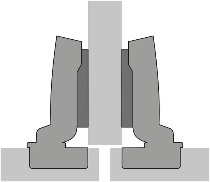 HETTICH 10 Stück Topfband SENSYS 8645i T52 Mittelanschlag 110° mit integriertem Dämpfer und Montagep