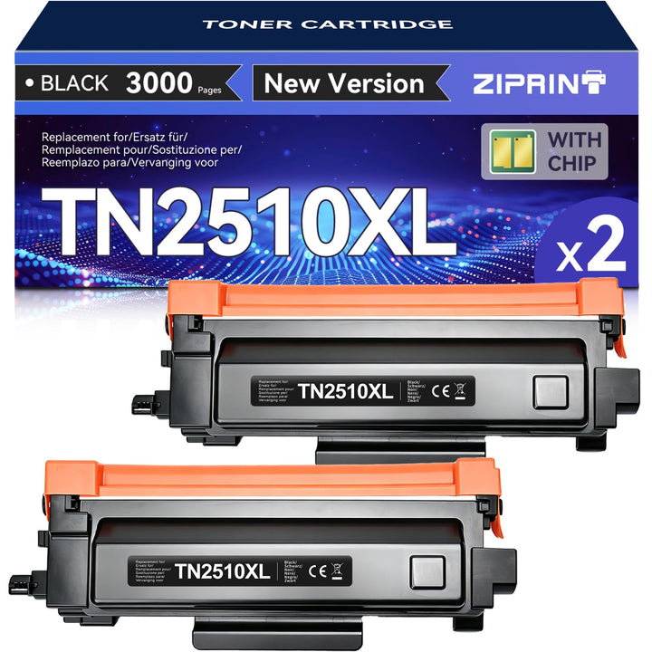 ZIPRINT TN2510XL TN-2510 XL Kompatibel für Brother MFC-L2860DWE hl-l2400dwe DCP-I2620dw DCP-L2660DW