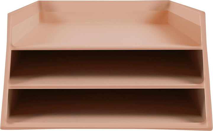 Exacompta 13496D Briefablage Aquarel aus extra starkem Karton mit 3 Fächern abgestuft für DIN A4+ Do