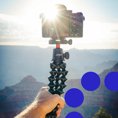 JOBY GorillaPod 3K Pro Kit, Flexibles Profi-Stativ aus Aluminium mit Kugelkopf, QR-Platte, Made in I