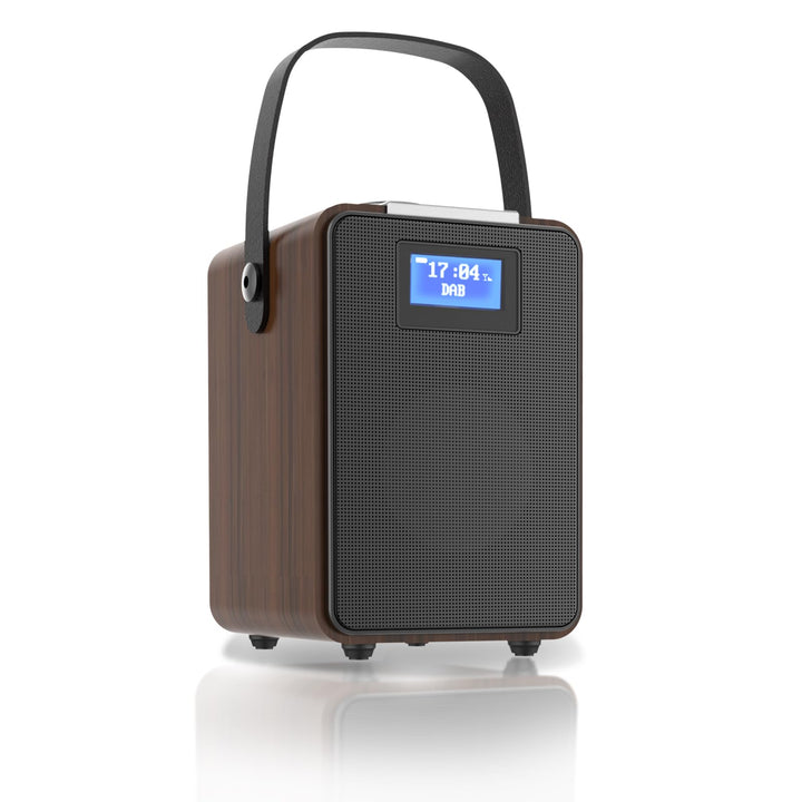 MONODEAL DAB Radio mit Bluetooth, Zwei Wecker, Wiederaufladbar DAB Plus/Dab+ Radio Klein, Küchenradi