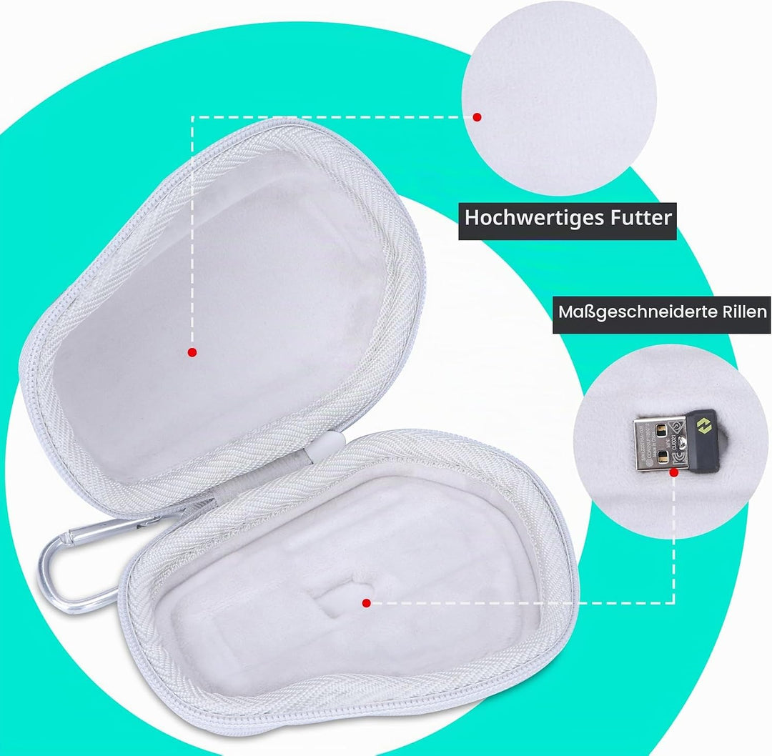Hart Reise Schutz Hülle Etui Tasche für Logitech MX Master 4 / MX Master 3S / MX Master 3 / MX Matse