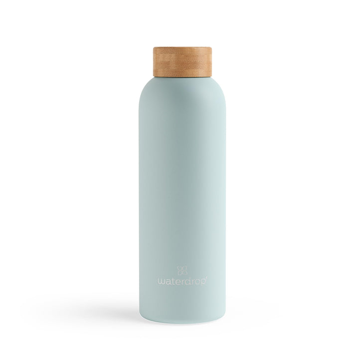 waterdrop® Edelstahl Trinkflasche 600ml - auslaufsichere Trinkflasche Kohlensäure geeignet & BPA fre