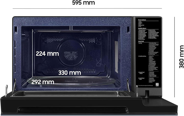 Samsung MC32DB7746KDE1 Bespoke Mikrowelle mit Grill und Heissluft, 32 l, 900 W, Smart Control, AirFr
