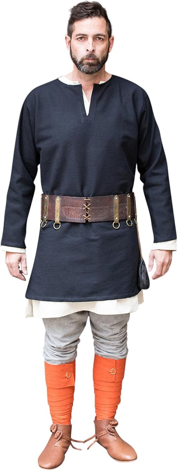 Burgschneider Mittelalter Kurztunika Erik - Schwarz XL, XL