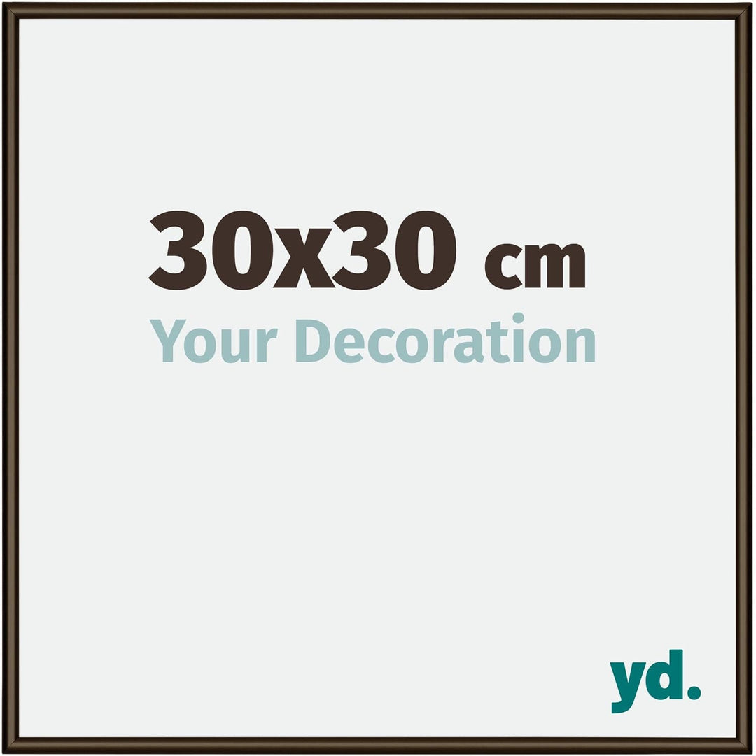 yd. Your Decoration - Bilderrahmen 30x30 cm - Bilderrahmen aus Aluminium mit Acrylglas - Antireflex