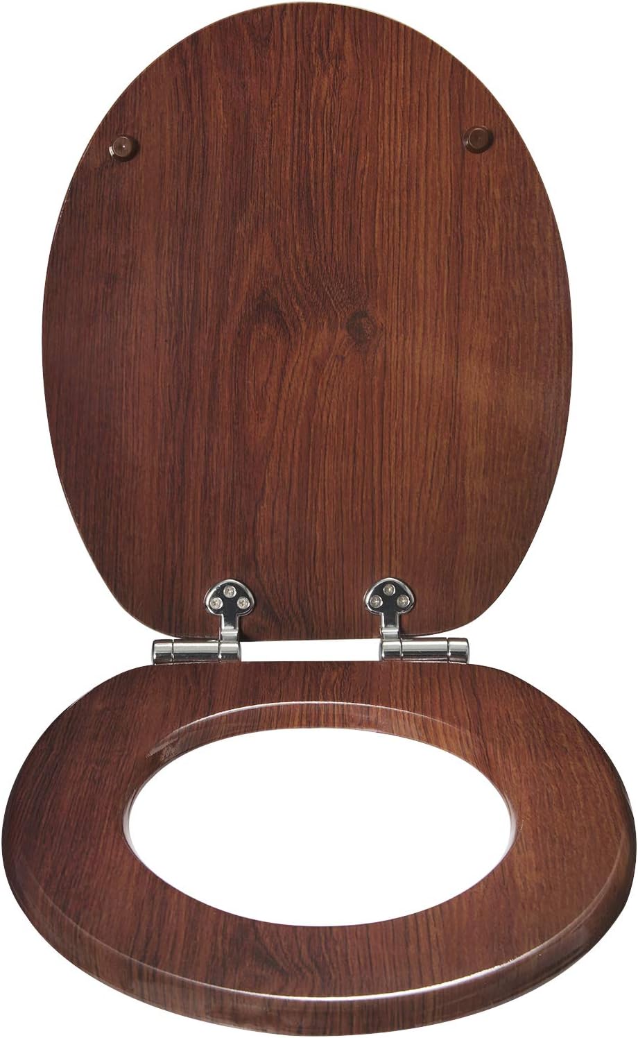 WOLTU #2 Premium WC-Sitz Toilettensitz mit Absenkautomatik, MDF Holzkern, Softclose Scharnier, Antib