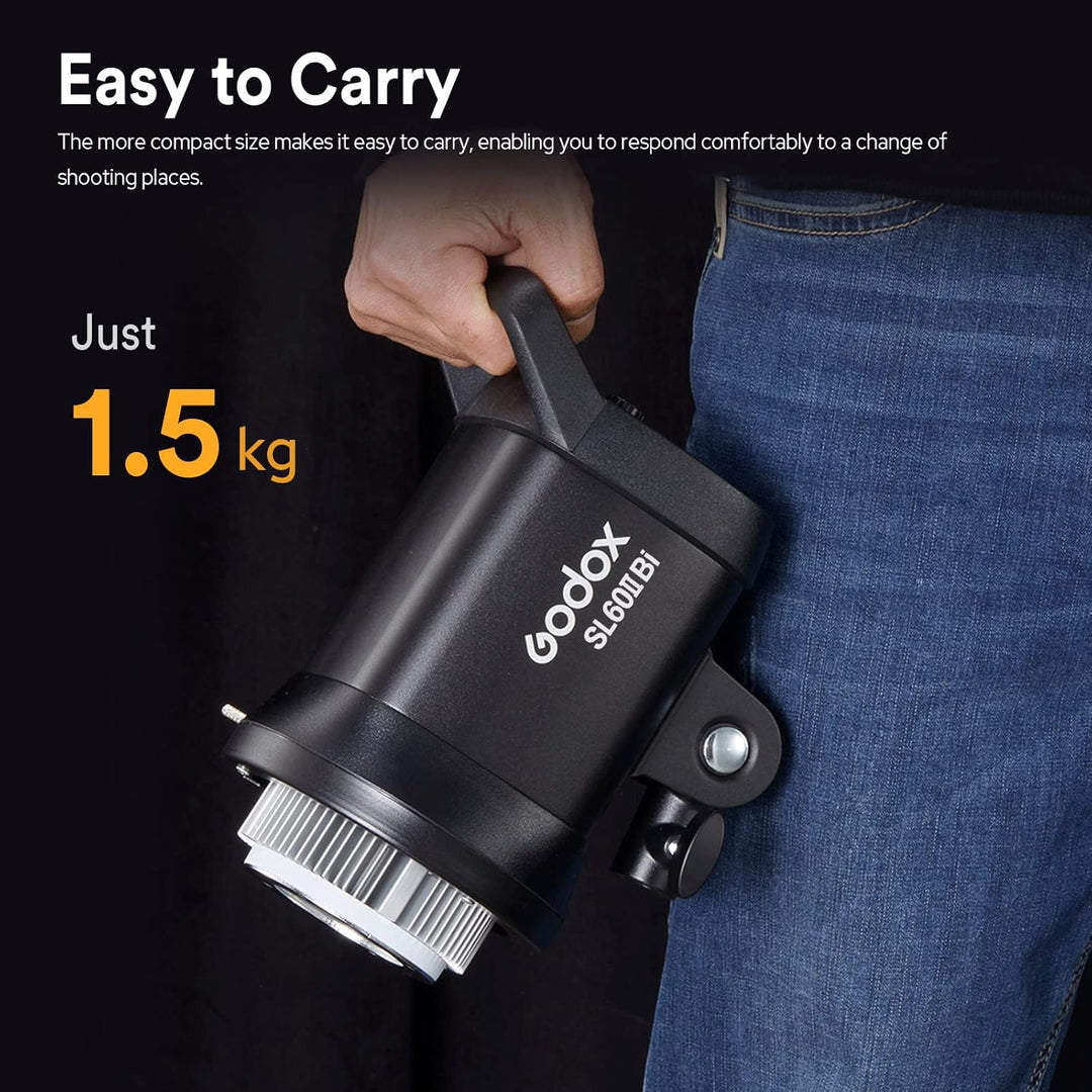Godox SL60IIBi SL60II-Bi LED Video Lichter, CRI96 und TLCI97 +, 2800K-6500K, Eingebaute 11 FX Effekt