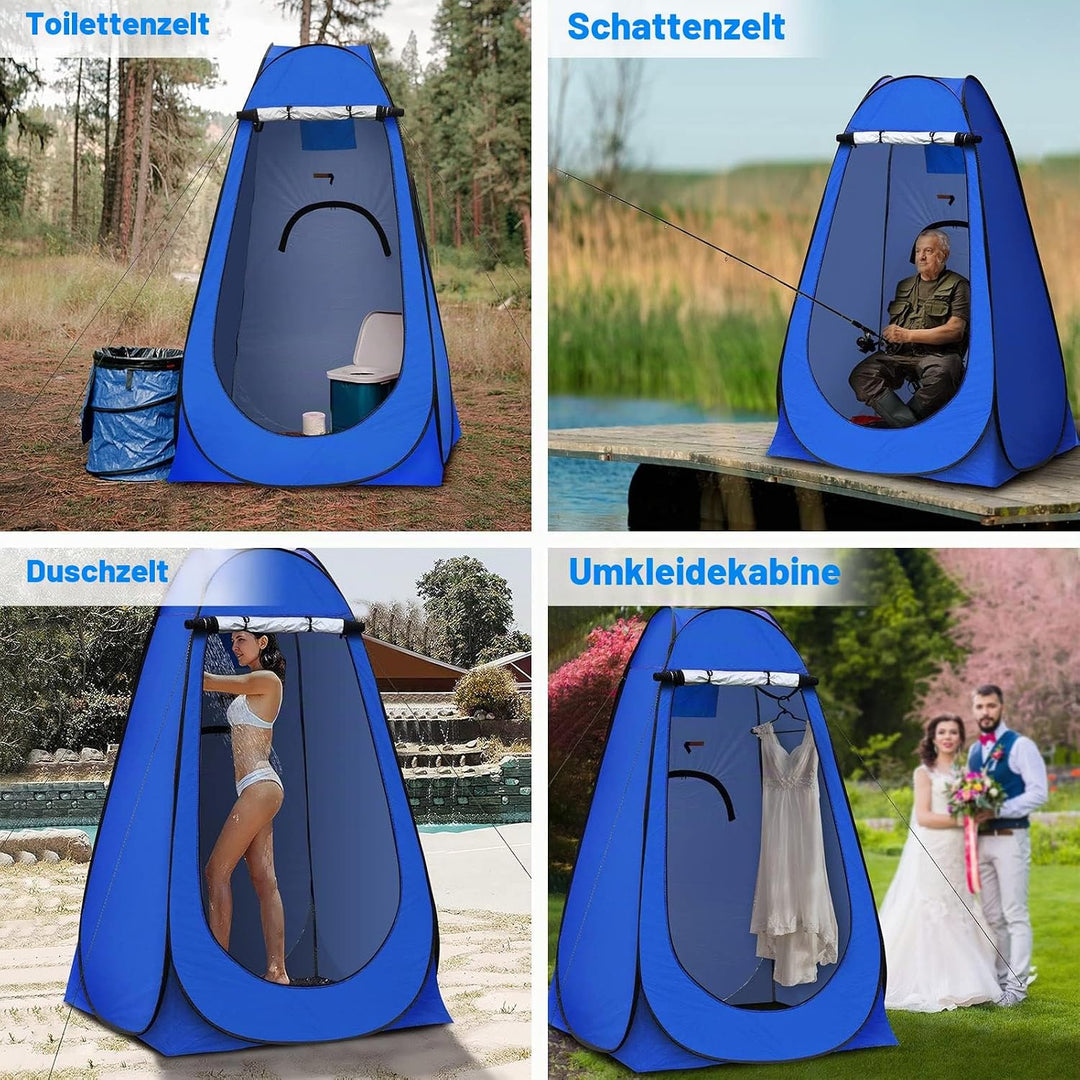 TUKAILAI Camping Toilettenzelt Duschzelt Pop Up Umkleidezelt Privatsphäre Toilette Umkleidekabine La