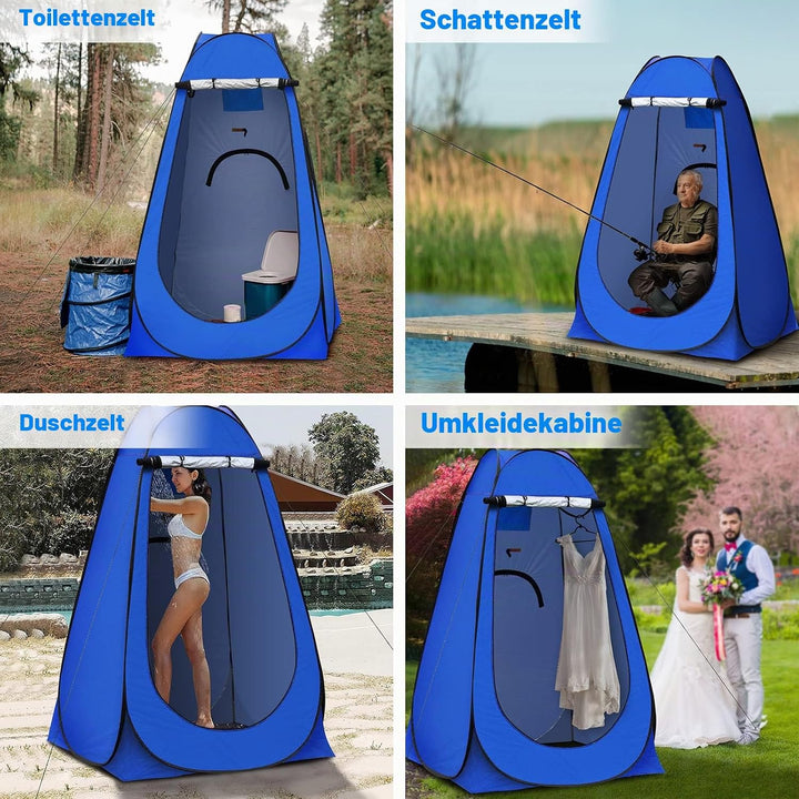 TUKAILAI Camping Toilettenzelt Duschzelt Pop Up Umkleidezelt Privatsphäre Toilette Umkleidekabine La