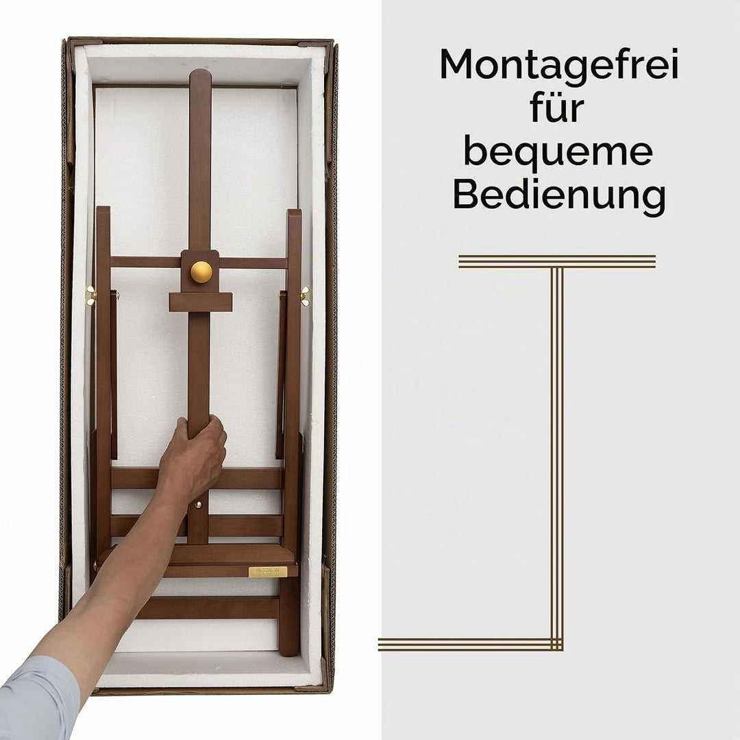 MEEDEN PRO Grosse Tischstaffelei – Montagefreie Desktop-Kunst-Staffelei für Leinwand bis zu 69,8 cm