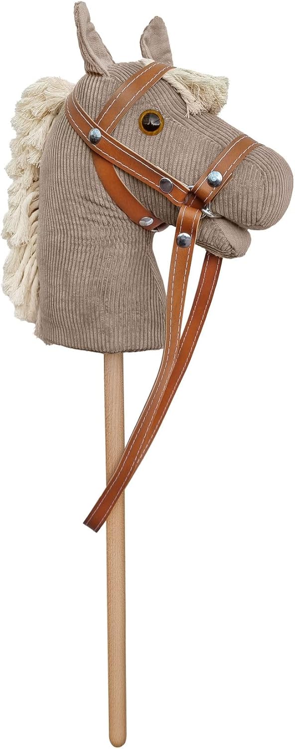 Erst-Holz Steckenpferd Hobby Horsing Holzpferd Farbe Hell 96-331