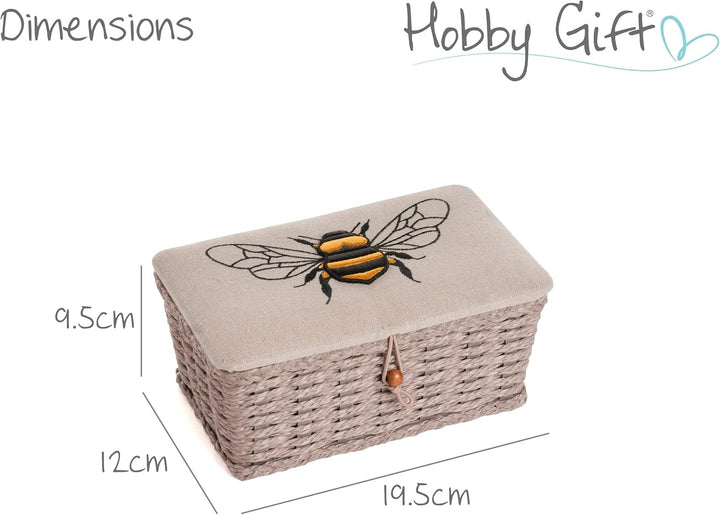 Sewing basket S Mez Crafts - Bee Leinen Biene, Leinen Biene