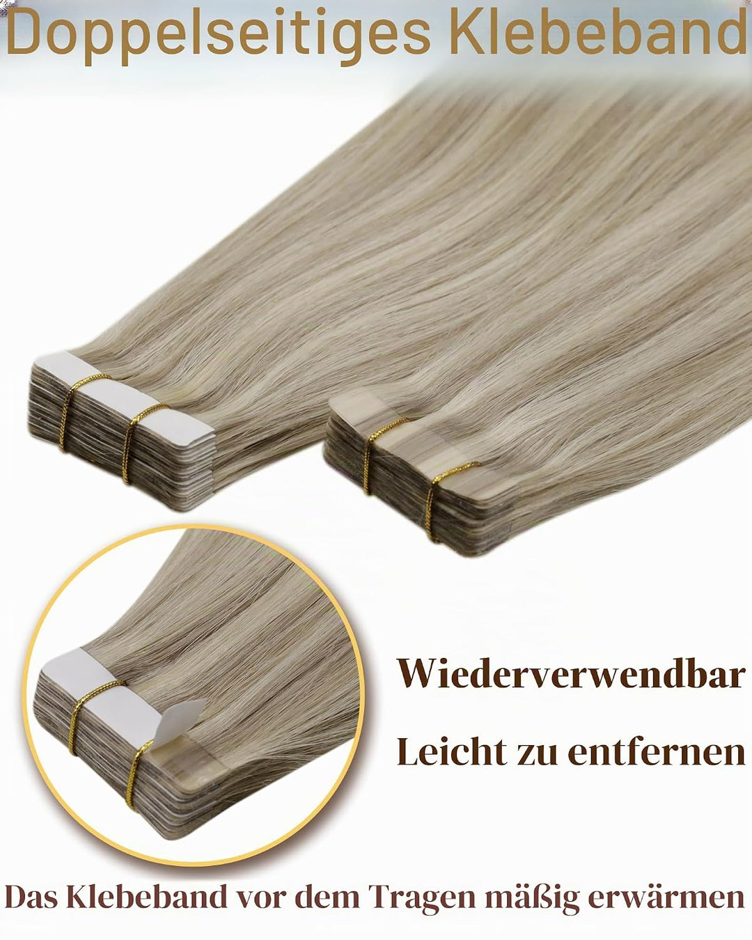 Hetto Tape in Echthaar Extensions Blond Echthaar Tape in Extensions Remy Echthaar Extensions Tape 