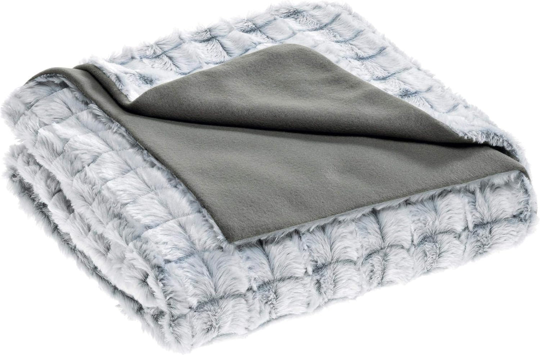 aqua-textil Masha Bettwäsche 200 x 200 cm 3teilig Polar Fleece Wendebettwäsche Fellimitat Bezug mit