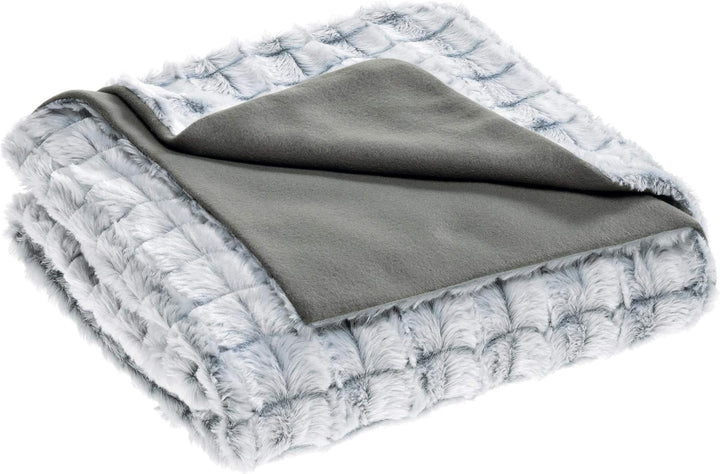 aqua-textil Masha Bettwäsche 200 x 200 cm 3teilig Polar Fleece Wendebettwäsche Fellimitat Bezug mit