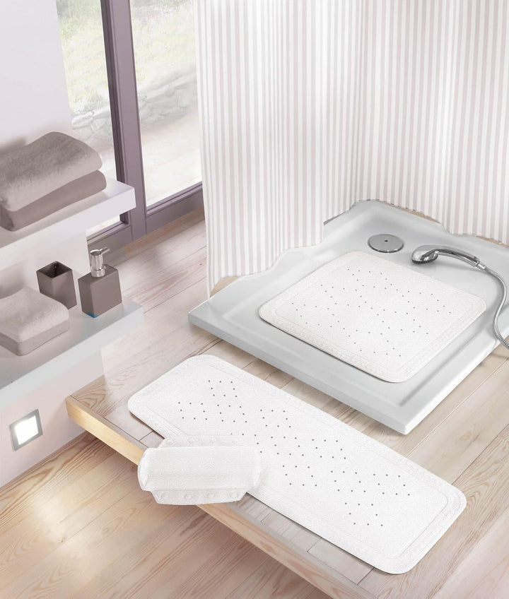 Kleine Wolke Wanneneinlage Arosa, PVC-Schaum, 36x 92 cm, weiss, Weiss