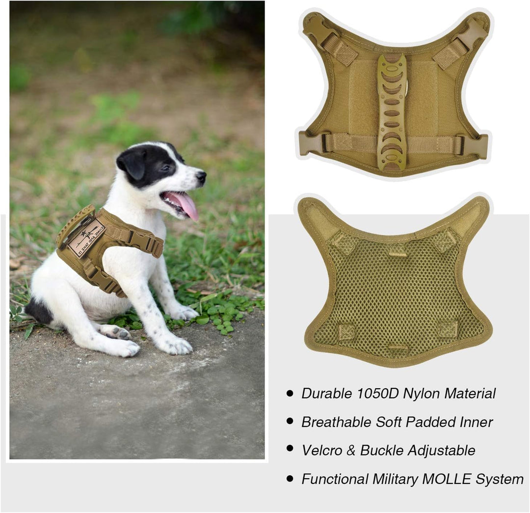 Taktisches Hundetrainingsgeschirr, Outdoor-Arbeitsweste, verstellbar, Militär-Molle-Hundeweste, Gesc