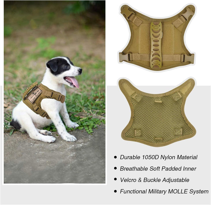 Taktisches Hundetrainingsgeschirr, Outdoor-Arbeitsweste, verstellbar, Militär-Molle-Hundeweste, Gesc