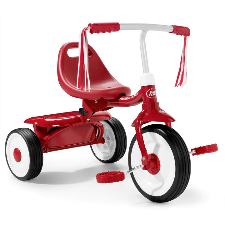 Radio Flyer Fold 2 Go Trike Toddler Ride On to, Red, For Ages 1-3 Years, Red
