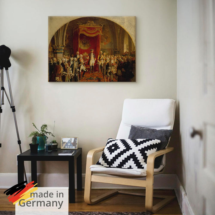 ARTland Leinwandbilder Wandbild Bild auf Leinwand 80x60 cm Wanddeko Preussen König Die schlesischen