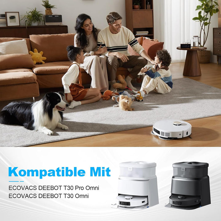 24 Stück Zubehör für Ecovacs Deebot T30 Omni / T30 Pro Omni Saugroboter, Staubsaugerzubehör Gehören