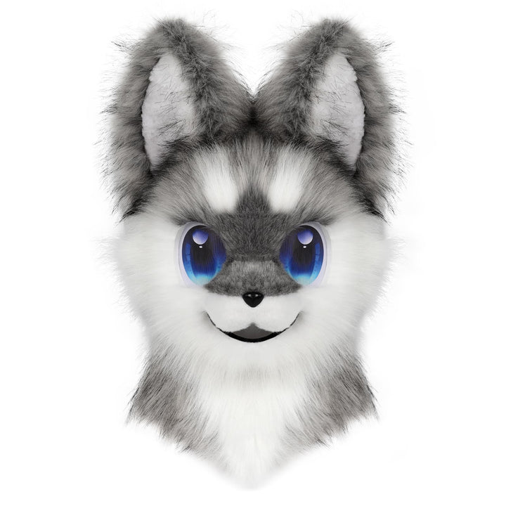Tier Vollkopf Hund Maske Fursuit Therian Plüsch Realistische Masken für Party Halloween Cosplay Kost